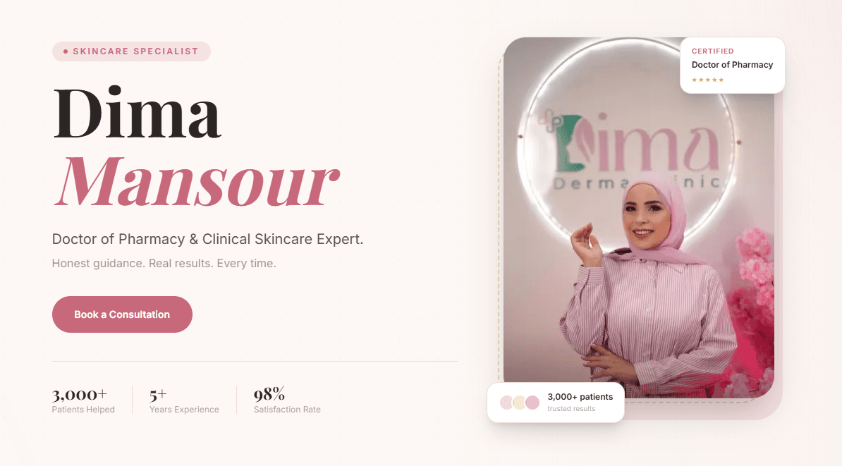 Dimaderma Clinic screenshot